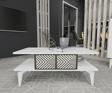 DemonteHome Merli̇ndh Orta Sehpa Beyaz-Cevi̇z