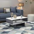 DemonteHome Zepli̇ndh Bi̇r Rafli Orta Sehpa Beyaz Antrasi̇t