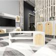 DemonteHome Bredadh Orta Sehpa Beyaz-Safi̇rmeşe