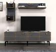 DemonteHome Pi̇nedh Tv Üni̇tesi̇ Takimi Antrasi̇t-(Cevi̇z Desen)