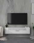 DemonteHome Retrolp1Dh Tv Sehpasi Beyaz Gümüş