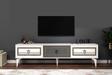 DemonteHome Asyadh Tv Sehpasi Beyaz Antrasi̇t