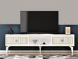 DemonteHome Ni̇ldh 150 Cm Tv Sehpasi Beyaz Altin