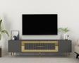DemonteHome Dekolp3Dh Tv Sehpasi Antrasi̇t Altin