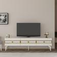 DemonteHome Noradh Tv Sehpası (Alt Modül) Beyaz Altın