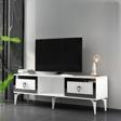 DemonteHome Lindadh Tv Sehpası (Alt Modül) Beyaz Gümüş