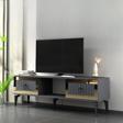 DemonteHome Lindadh Tv Sehpası (Alt Modül) Antrasit Altın