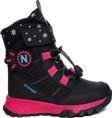 Celira Nds Cırtlı Siyah Fuşya Kız Çocuk Kar Botu Ayakkabı