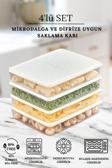 polo55.sport.1855 Buzdolabı Ve Mikrodalga Saklama Kabı - Beyaz Buzdolabı Organizeri 4X2800Ml