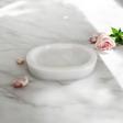 Urestone Mermer Katı Sabunluk-Beyaz Mermer Elips Katı Sabunluk-Pinterest Takılık-Katı Sabunluk