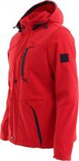 Mero Life Erkek Kırmızı Kapüşonlu Outdoor Su Ve Rüzgar Geçirmez Softshell Spor Mont
