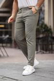 Mero Life Erkek Haki Italyan Kesim Slim Fit Kaliteli Esnek Likralı Bilek Boy Kumaş Pantolon