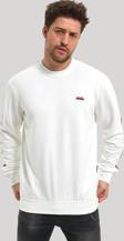 Bisiklet Yaka Ekru Slim Fit Sweatshirt 23FWM60145