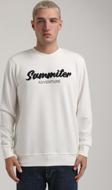 Bisiklet Yaka Ekru Slim Fit Sweatshirt 24FWM60177
