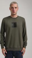 Bisiklet Yaka Haki Slim Fit Sweatshirt 24FWM60183