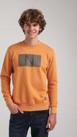 Bisiklet Yaka Hardal Slim Fit Sweatshirt 23FWM60152