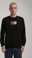 Bisiklet Yaka Siyah Slim Fit Sweatshirt 24FWM60182