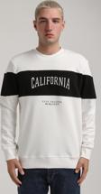 Bisiklet Yaka Ekru Slim Fit Sweatshirt 24FWM60203