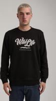 Bisiklet Yaka Siyah Slim Fit Sweatshirt 24FWM60195