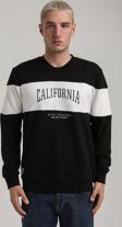 Bisiklet Yaka Siyah Slim Fit Sweatshirt 24FWM60203
