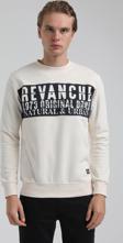New World Polo Bisiklet Yaka Ekru Slim Fit Sweatshirt 22FWM60130