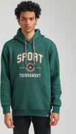 Kapüşonlu Yeşil Slim Fit Hoodie 23FWM64052