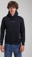 Kapüşonlu Lacivert Slim Fit Hoodie 23FWM64044