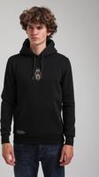 Kapüşonlu Siyah Slim Fit Hoodie 23FWM64046