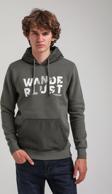 Kapüşonlu Haki Slim Fit Hoodie 23FWM64059