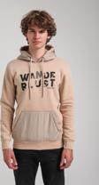 Kapüşonlu Bej Slim Fit Hoodie 23FWM64059