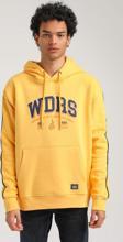 Kapüşonlu Hardal Slim Fit Hoodie 23FWM64060
