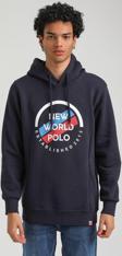 Kapüşonlu Lacivert Slim Fit Hoodie 23FWM64049