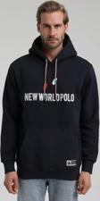 New World Polo Kapüşonlu Lacivert Slim Fit Hoodie 22FWM64032