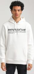 Kapüşonlu Ekru Slim Fit Hoodie 23FWM64062