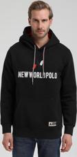 New World Polo Kapüşonlu Siyah Slim Fit Hoodie 22FWM64032