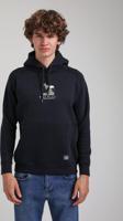 Kapüşonlu Lacivert Slim Fit Hoodie 23FWM64042