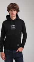 Kapüşonlu Siyah Slim Fit Hoodie 23FWM64042