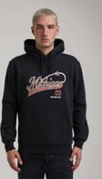 Kapüşonlu Lacivert Slim Fit Full-Zip Sweatshirt 24FWM64079