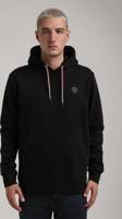 Kapüşonlu Siyah Slim Fit Full-Zip Sweatshirt 24FWM64084
