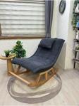Asedia Miskin Naturel Teddy Antrasit Sallanan Sandalye Dinlenme Emzirme Baba Tv Okuma 