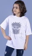 Toontoy Unisex Çocuk Reflektör Baskılı Tişört
