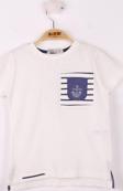 Toontoy Erkek Çocuk Cep Üstü Çapa Nakışlı T-Shirt