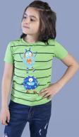 Toontoy Erkek Çocuk Çizgili Canavar Baskılı Tişört