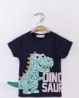 Toontoy Erkek Çocuk Kabartmalı Dinazor Baskılı Tişört