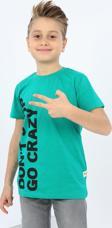 Toontoy Erkek Çocuk Dont Stop Go Crazy Baskılı Tişört