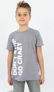 Toontoy Erkek Çocuk Dont Stop Go Crazy Baskılı Tişört