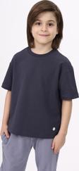 Toontoy Unisex Çocuk Etek Ucu Baskılı Tişört