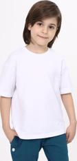 Toontoy Unisex Çocuk Etek Ucu Baskılı Tişört