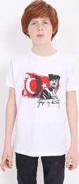Toontoy Unisex Çocuk Atatürk Baskılı Tişört