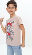 Toontoy Erkek Çocuk Kaykay Kedi Baskılı Tişört